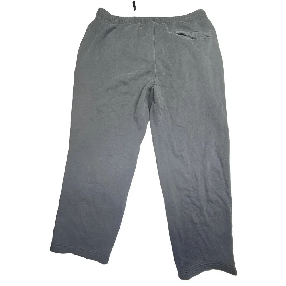 Nike Vintage Y2K Fleece Sweatpants Black Embroidered Swoosh Men's XL‎